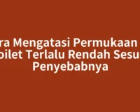 Cara Mengatasi Permukaan Air Toilet Terlalu Rendah Sesuai Penyebabnya