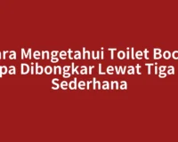 Cara Mengetahui Toilet Bocor tanpa Dibongkar Lewat Tiga Tes Sederhana