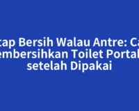 Tetap Bersih Walau Antre: Cara Membersihkan Toilet Portable setelah Dipakai