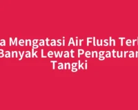 Cara Mengatasi Air Flush Terlalu Banyak Lewat Pengaturan Tangki