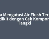 Cara Mengatasi Air Flush Terlalu Sedikit dengan Cek Komponen Tangki