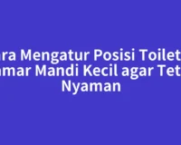 Cara Mengatur Posisi Toilet di Kamar Mandi Kecil agar Tetap Nyaman